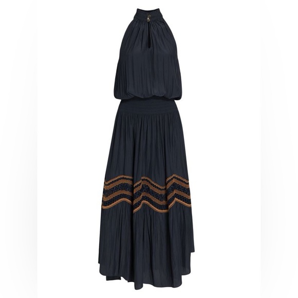 RAMY BROOK Alexis Embroidered Smocked Midi Dress - Picture 6 of 6